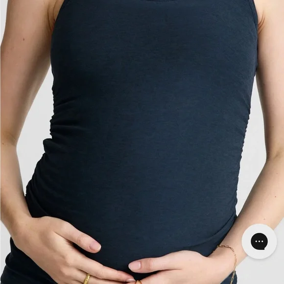 Beyond the Bump Dark Blue Tank Top - Picture 3 of 3